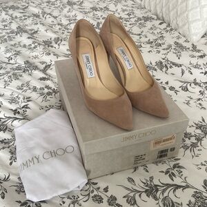 Jimmy Choo Romy 85 Heels Ballet Pink Size 38